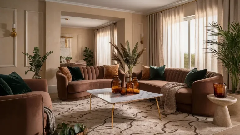 brown couch living room ideas